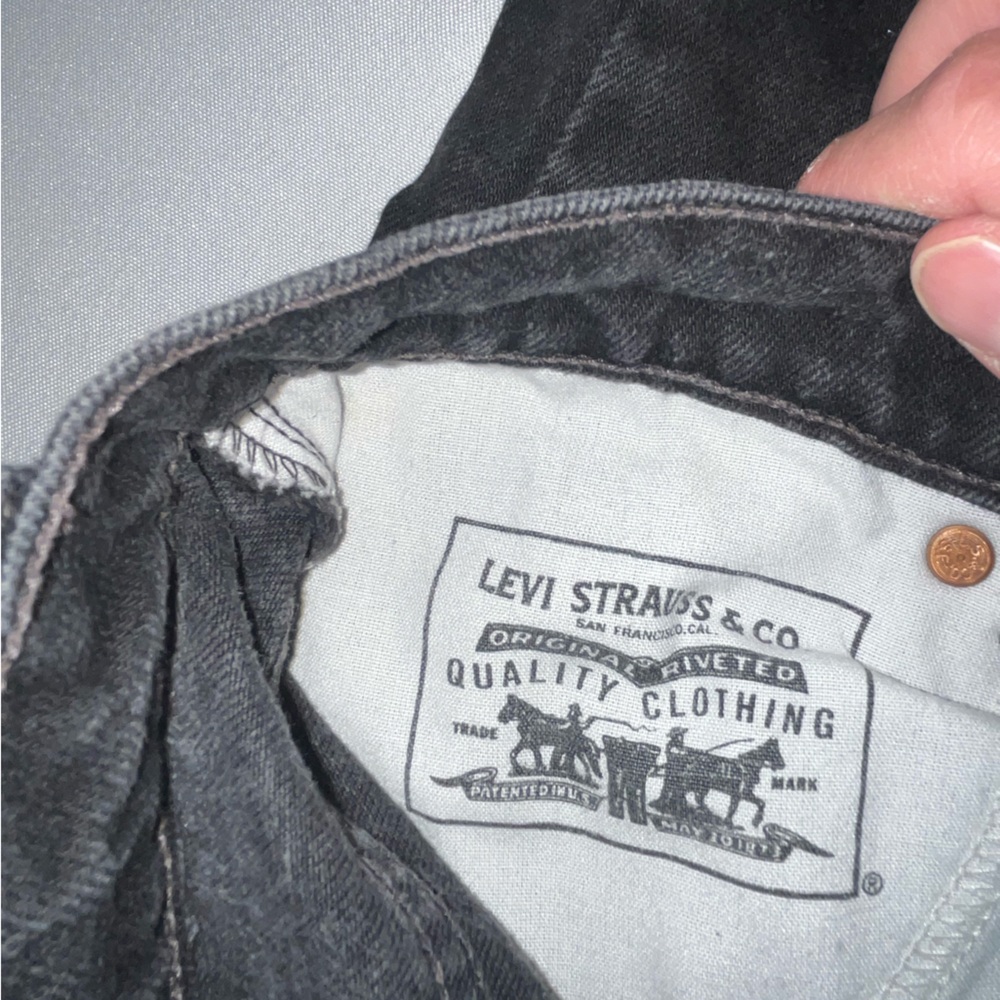 Levi’s 512 Slim Fit 8 Reg Straight Leg Vintage Black Denim Cowgirl Western - Picture 5 of 8